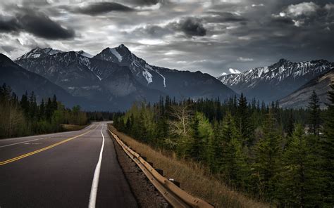 Road Trees And Mountains Wallpapers - Wallpaper Cave