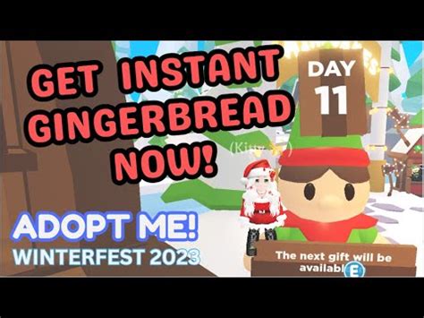 Instant Gingerbread Day Of Advent Calendar Roblox Adopt Me