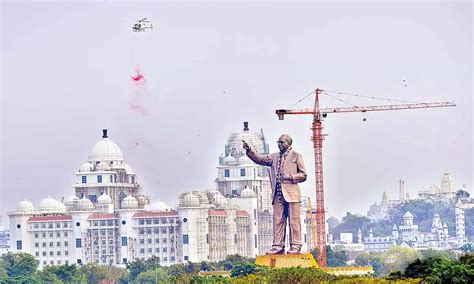 Worlds Tallest 125 Ft Ambedkar Statue Unveiled In Hyderabad