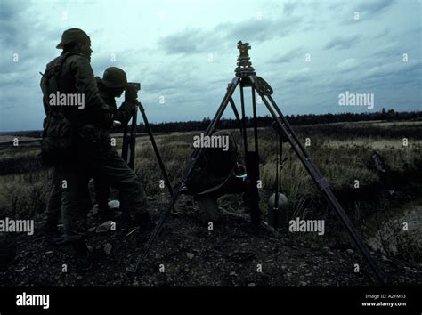 Canadian army soldiers on duty at Camp Gagetown New Brunswick Canada ...