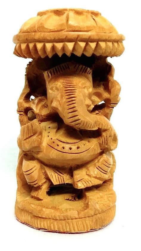 Buy Bignay Wooden Ganesha Statue Ganpati Display Statue Hand Carved