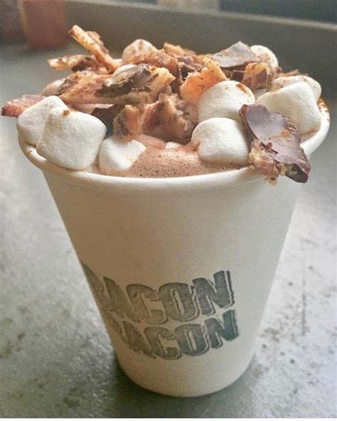 Bacon Hot Chocolate From The Bacon Bacon Sf Food Truck An Eat Geek