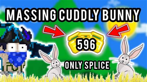 Massing Cuddly Bunny Profit Only Splice Growtopia Easter Week Youtube