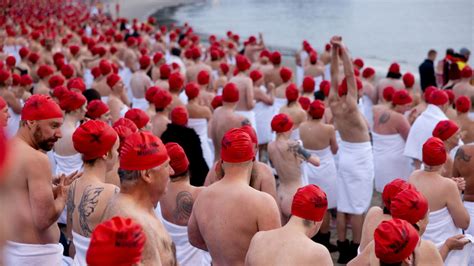 Thousands Strip Naked To Enjoy The Icy Waters For Dark Mofos Nude