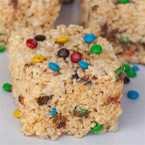 Mandm Rice Krispie Treats Rice Krispie Treats With Mandms