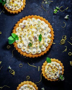 Zitronen Baiser Törtchen mit Lemon Curd und Baiser einfach