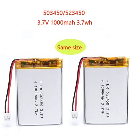 Mah V Polymer Lithium Rechargeable Battery Li Ion