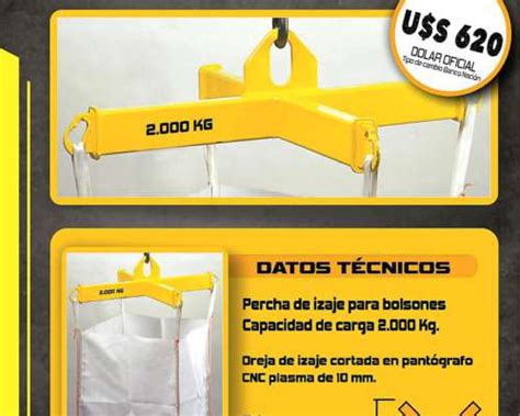 Percha De Izaje BIG BAG Para Bolsones U S 620 Agroads Cod 921530