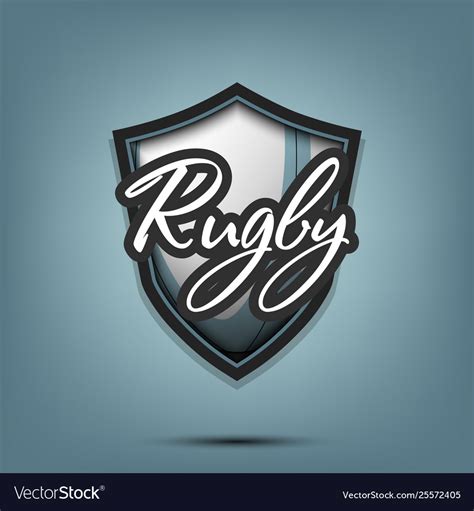 Rugby logo design template Royalty Free Vector Image