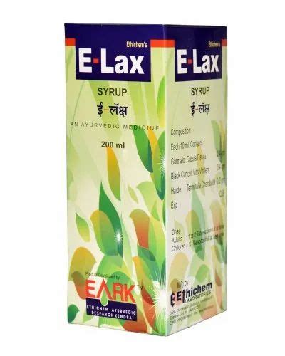 E Lax Syrup Herbal Constipation Syrup E Lax Syrup 200ml Rs 100 200ml Id 5769299255