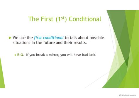 First Conditional Presentation Gramm… English Esl Powerpoints