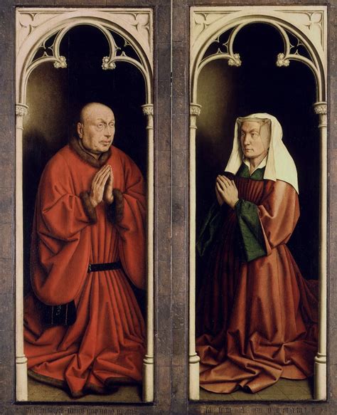 The Ghent Altarpiece Adoration Of The Mystic Lamb Joos Vijd And