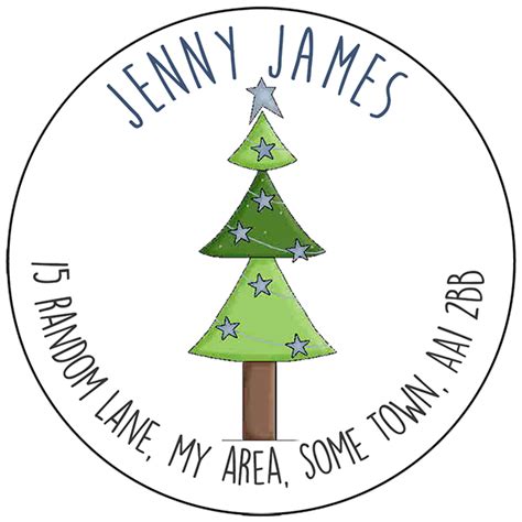 Personalised Stickers – Christmas Address Labels – Personalised Stickers