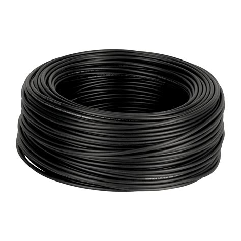 Cab N Truper Rollo De M De Cable Thhw Ls Awg Negro