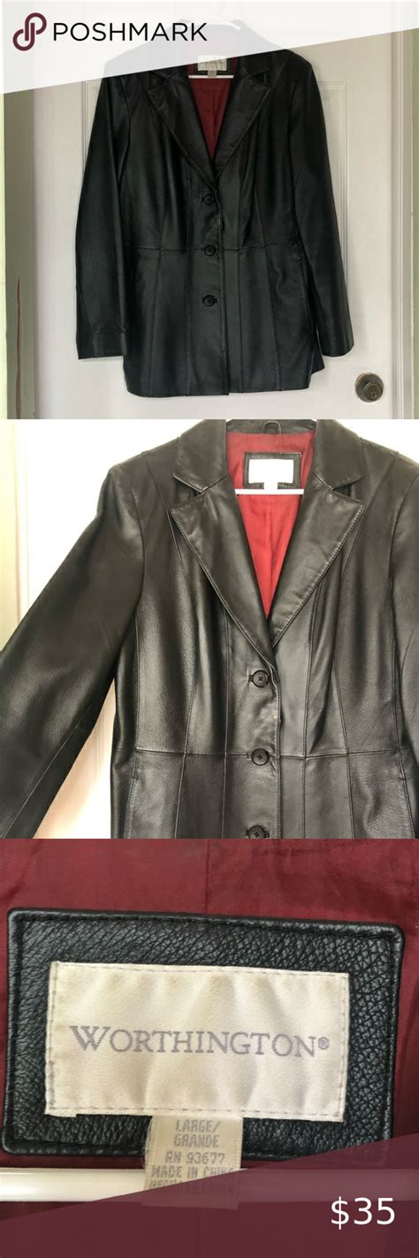 Worthington Leather Jacket Jackets Leather Jacket Worthington