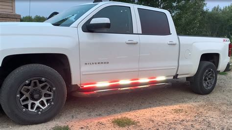 Xridonsen Pcs Inch Truck Emergency Lights Strip Led Running Board