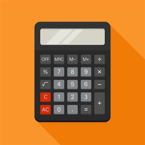 Premium Vector Electronic Calculator In Flat Style Vector Illustration