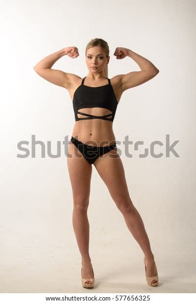 Beautiful Sports Blonde Sexy Girl On Stock Photo Shutterstock