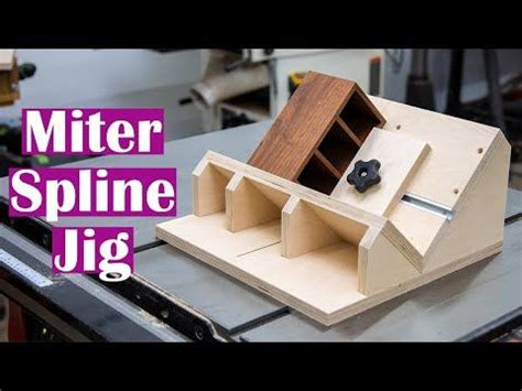 Miter Spline Jig For The Table Saw Woodworking Jigs Woodworking