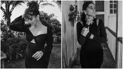 Taapsee Pannu Turns Vintage Goddess In Two Gorgeous Black Bodycon