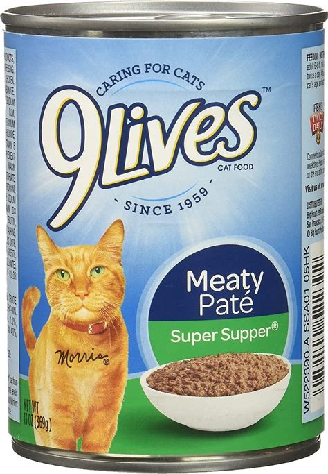 9 Lives Meaty Pate Super Supper Canned Cat Food 13 Oz Case Of 12