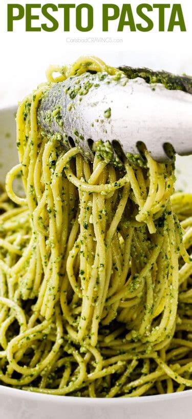 Pesto Sauce Pasta Carlsbad Cravings