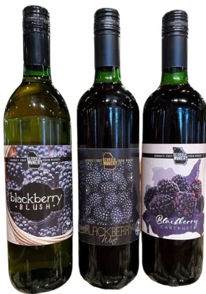 Georgia Winery - Products - Blackberry Wine Trio