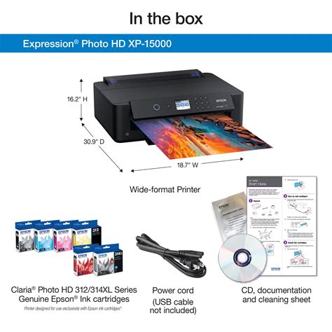 Epson Expression Photo Hd Xp 15000 Wireless Printer Black Sansujyuku