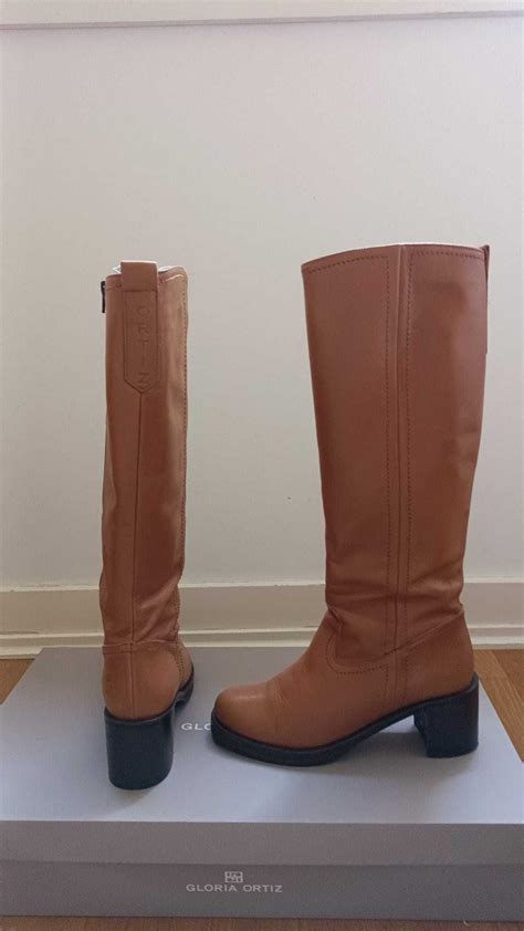 Botas De Cano Alto Em Pele Garcia Ortiz Tamanho 40 Carnide OLX Portugal