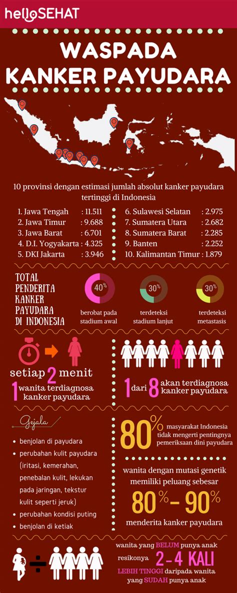 Infografik Kanker Payudara Di Indonesia Breast Friends Reach To