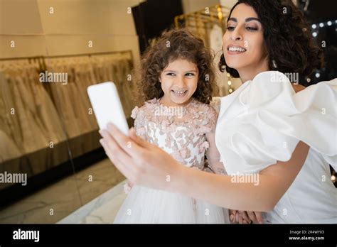 Charming Middle Eastern Bride With Brunette Hair In White Wedding Dress