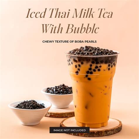 Premium PSD Psd Post Drink Iced Thai Instagram Post Template