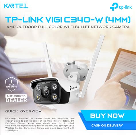 Tp Link Vigi C W Mm Vigi Mp Outdoor Full Color Wi Fi Bullet