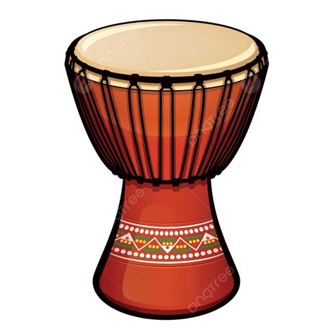 Vector Djembe On White Background Culture Icon Indigenous Vector