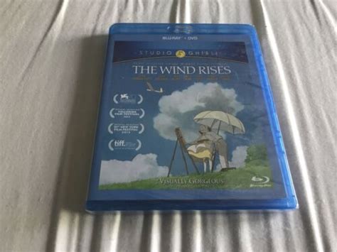 The Wind Rises Blu Ray Dvd Combo Studio Ghibli 2013 Hayao Miyazaki