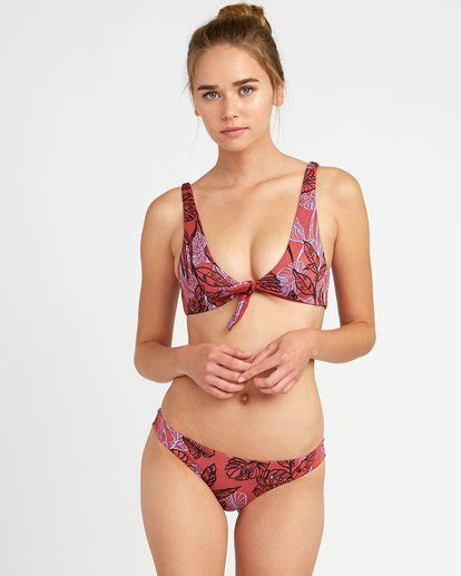 Tropic Punch Way Bikini Top For Women Rvca