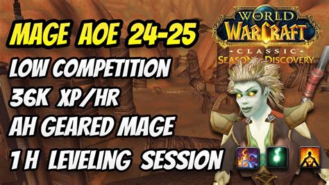 SOD Mage AOE Leveling 24 To 25 36k Xp H Dwarfs In The Barrens