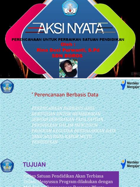 Aksi Nyata Perencanaan Untuk Perbaikan Satuan Pendidikan Rina Desi