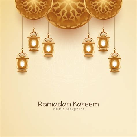 Fondo hermoso del festival tradicional islámico ramadan kareem Vector