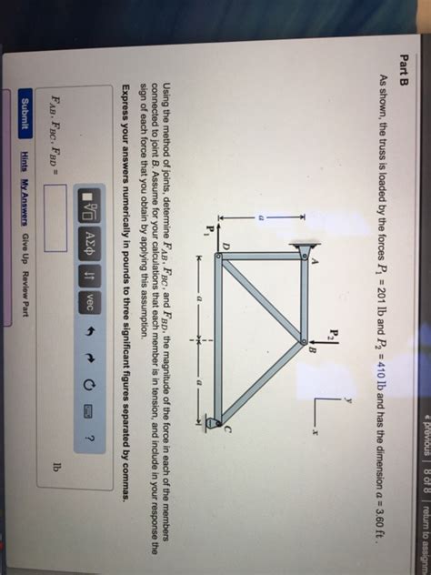 Solved T The Method Of Joints Learning Goal To Apply The Chegg