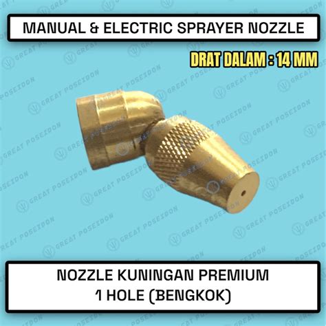 Jual Nozzle Sprayer Nozel Spuyer Kuningan Kabut Embun Halus Mata