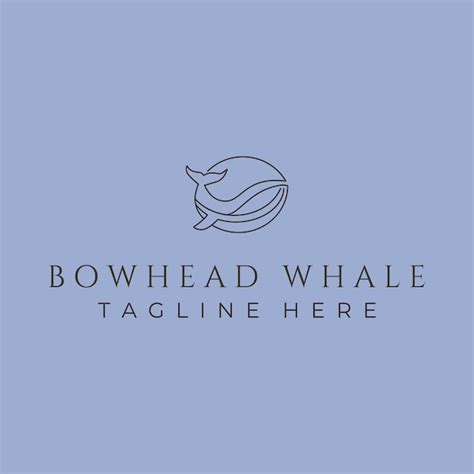 Premium Vector Bowhead Whale Line Art Logo Vector Symbol Illustration