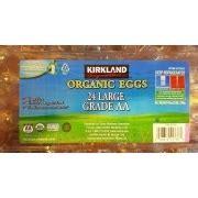 Kirkland Signature Organic Eggs Large Grade Aa Calories Nutrition