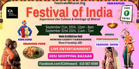 FESTIVAL OF INDIA DIWALI MELA 2024 Howard County Fairgrounds MD