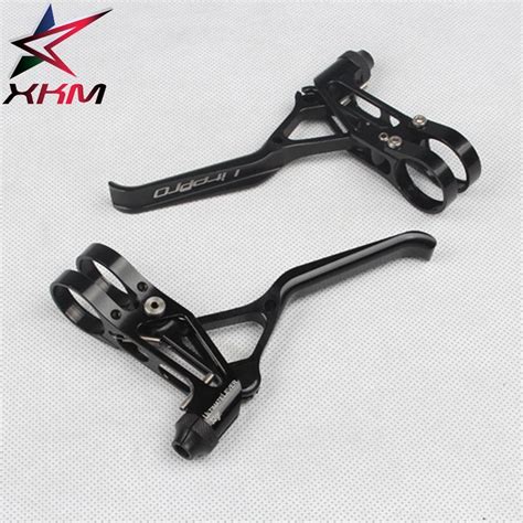 Litepro Aluminum Bicycle Brakes Mechanical V Brake Levers 3 finger BMX ...