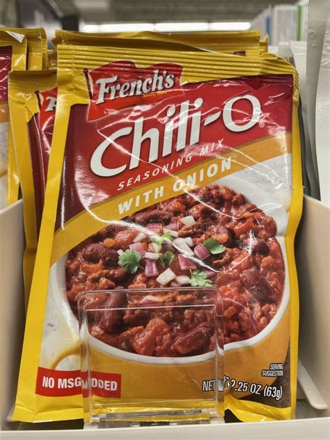 Grocery Store Frenchs Chili O Seasoning Packet Editorial Photo Image