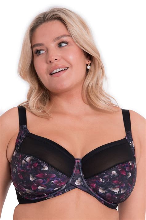 Curvy Kate Wonderfully Full Cup Bra Black Floral Lumingerie Bras And Underwear For Big Busts