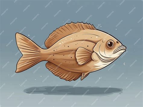 Premium Photo Detailed Vector Illustration Of Handdrawn Flounder