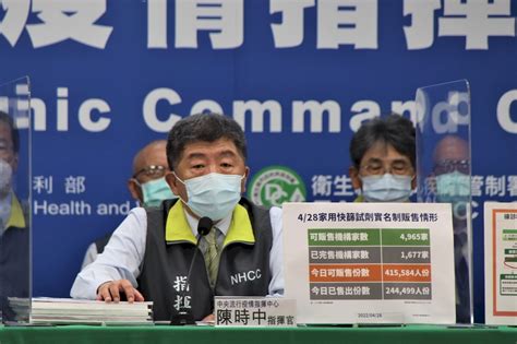 快篩實名制 陳時中：賣出2000萬劑啟動第2波 新聞 Rti 中央廣播電臺