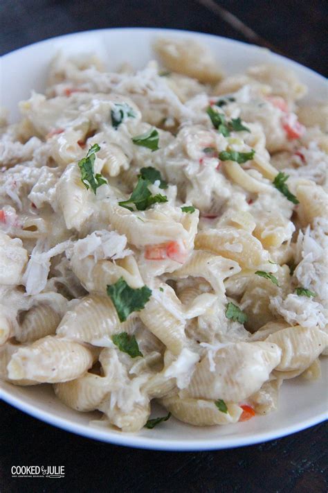 Cheesy Crab Alfredo Pasta Recipe Cooked By Julie